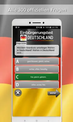 Einbürgerungstest 2022 android App screenshot 2