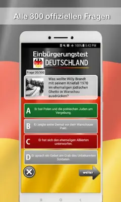 Einbürgerungstest 2022 android App screenshot 3